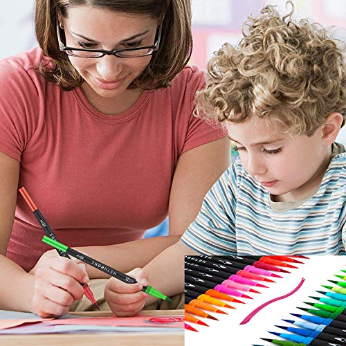 Hethrone 72 Colors Dual Tip Brush Pens