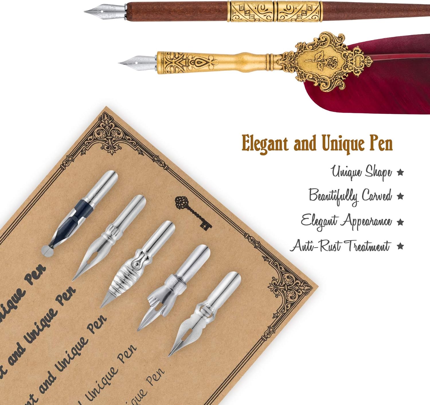 Boerhaave Quill pen Calligraphy set - Rijksmuseum Boerhaave Boerhaave Quill pen Calligraphy set - Rijksmuseum Boerhaave