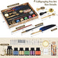 Hethrone Feather Pen Glass Pen Fountain Pen Calligraphy Pen Set with Ink Unique Gift For Calligraphy