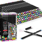 Hethrone 100 Colors Fine Tip Pens Colored Pens Fineliner Pens