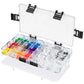 Hethrone Paint Pallet Tray 24-Well Airtight Paint Palette Stay Wet for Watercolors Gouache Acrylic Oil Paint