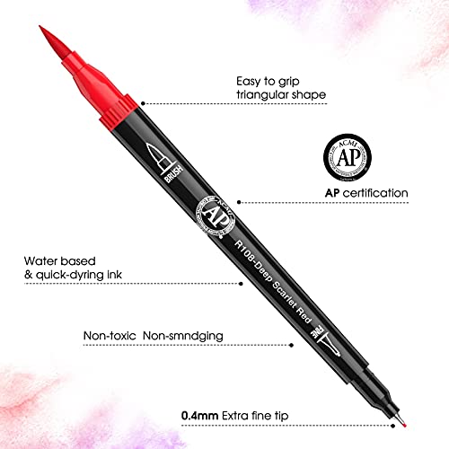 Hethrone Colour 100 Daul Tip Brush Pen Metsl Case Open Box Item