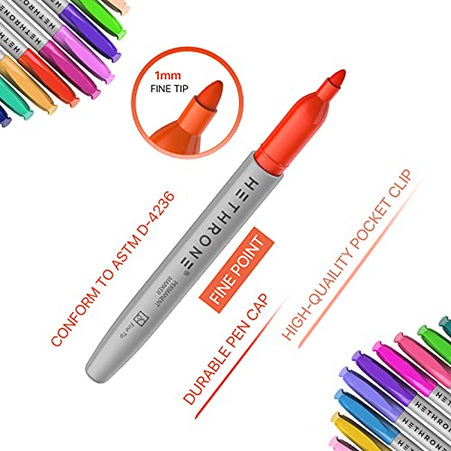  Hethrone Fine Tip Pens - Colored Pens Fineliner Pens