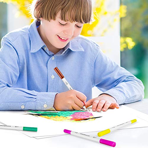 Hethrone Fine Tip Pens - Colored Pens Fineliner Pens Journal Planner Pens for