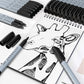 Hethrone 72 Pack Black Permanent Markers