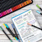 Hethrone Dual Brush Pens Art Pens & Markers Felt Tip Pens (100 Colors)