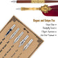Hethrone Feather Pen Fountain Dip Pen and Ink Set Gift Calligraphy Pen Set For Beginners Writing Quill Pen