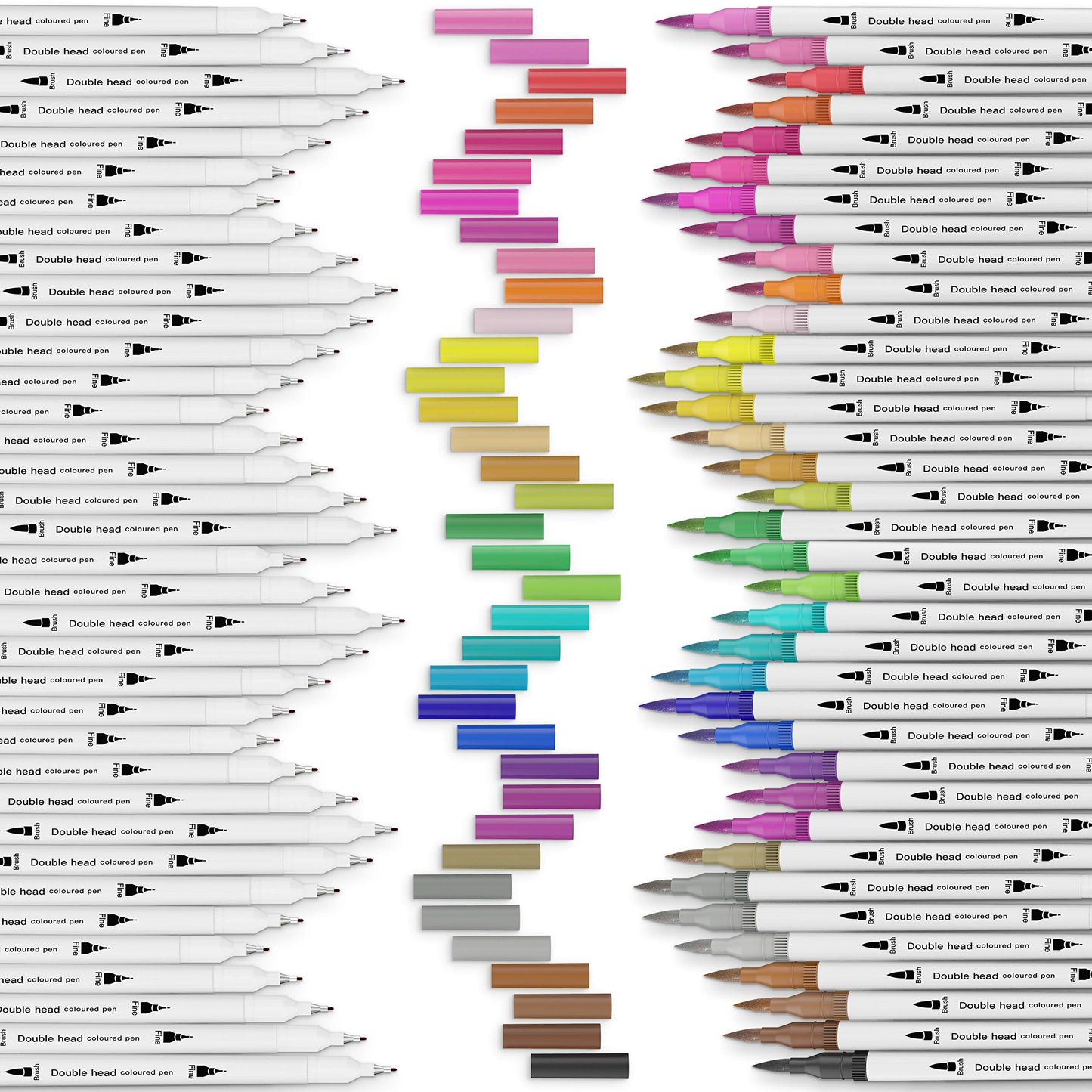 Hethrone 36 Colors Dual Tip Brush Pens