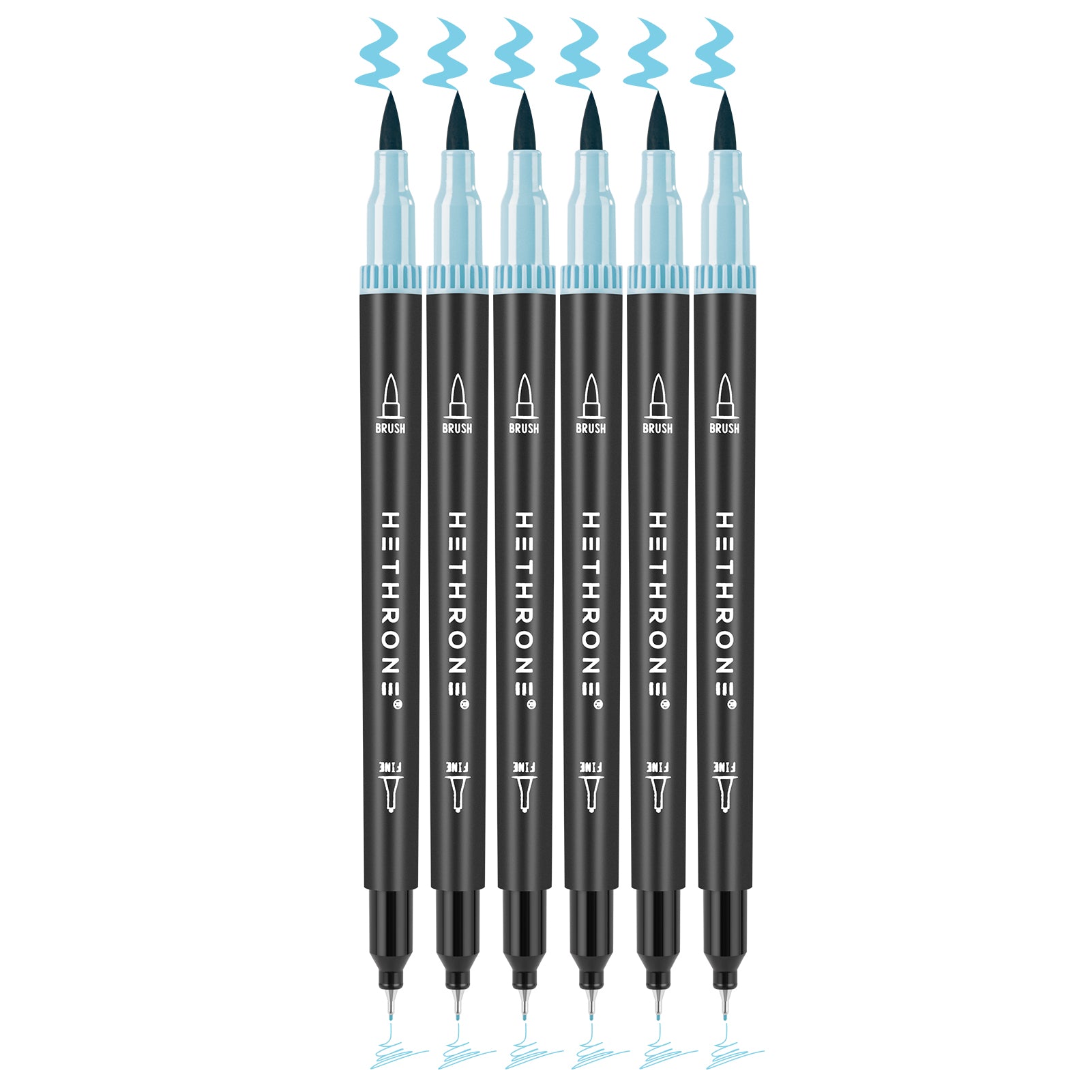 Hethrone 100 Colors Dual Brush Pens Colored Markers With 0.4mm Fine-liner  Tip an for sale online