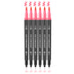Hethrone Dual Tip Brush Pens Fine Tip Markers for Calligraphy Painting Drawing 6 Count