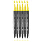 Hethrone Dual Tip Brush Pens Fine Tip Markers for Calligraphy Painting Drawing 6 Count