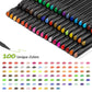 Hethrone 100 Colors Fineliner Color Pens Sets