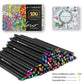 Hethrone 100 Colors Fineliner Color Pens Sets